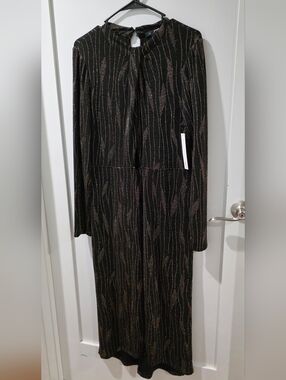 AQUA Long Sleeve Cutout Midi Dress - 100% Exclusive-New With Tags